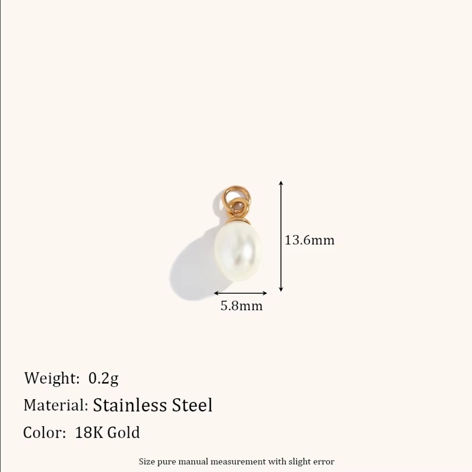 Pendientes de acero inoxidable con diamantes asimétricos para mujer, aretes de aros dorados con dije de perla, joyería de , accesorios para: Color amarillo claro