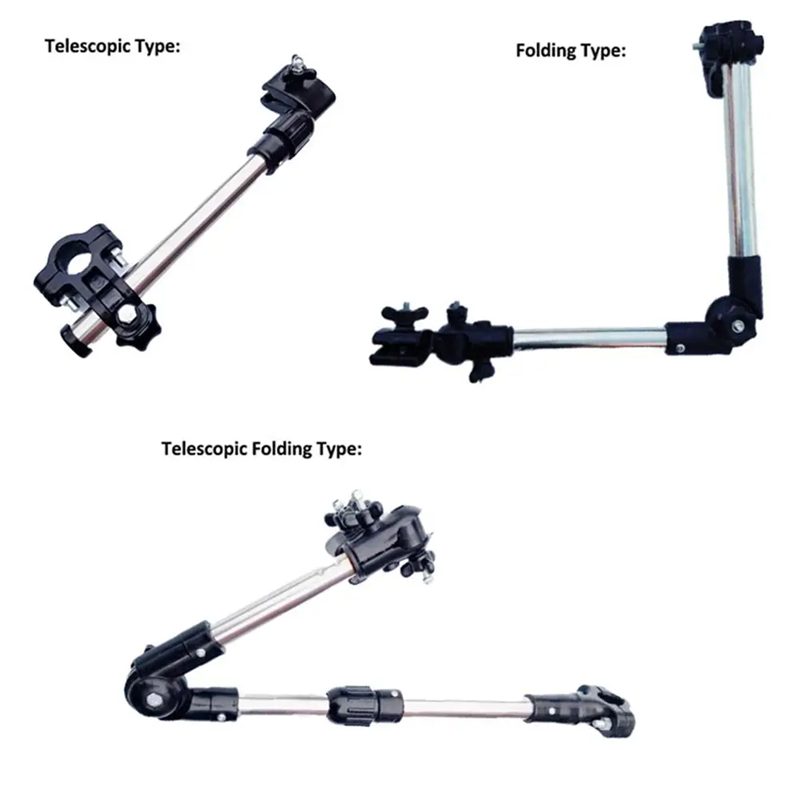 Portaombrelli pieghevole per bicicletta supporto per ombrello addensato per auto elettrica supporto per ombrellone regolabile per passeggino accessori