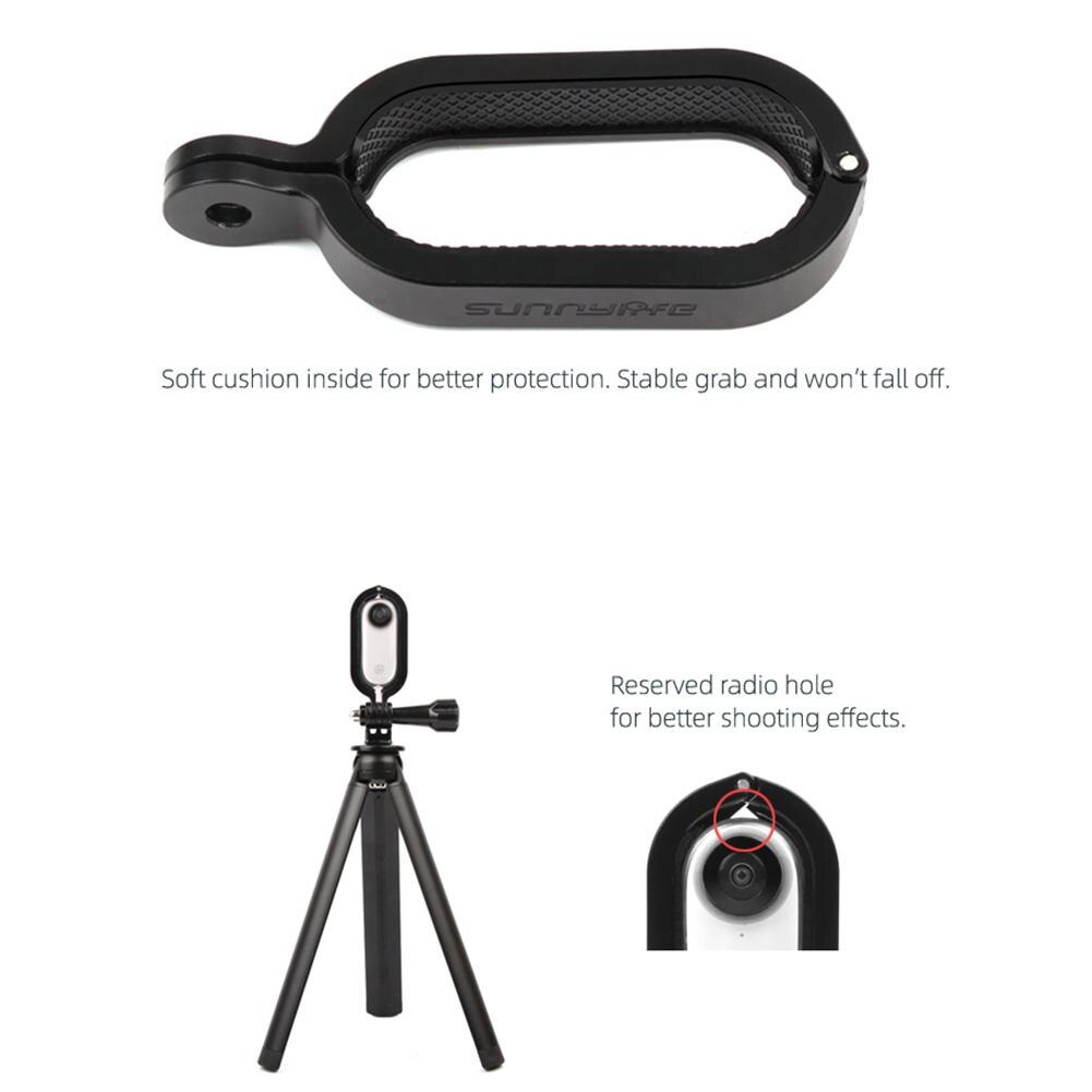 BEESCLOVER For Insta 360 Go Metal Adapter Camera Protection Frame 1/4 Screw Mount Bracket Cameras Expansion Accessories r60