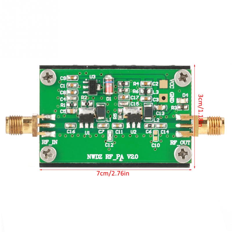 1 PC RF Amplifier 2MHz-700MHZ Broadband RF Power Amplifier 3W HF VHF UHF FM Transmitter RF Power Amplifier For Radio