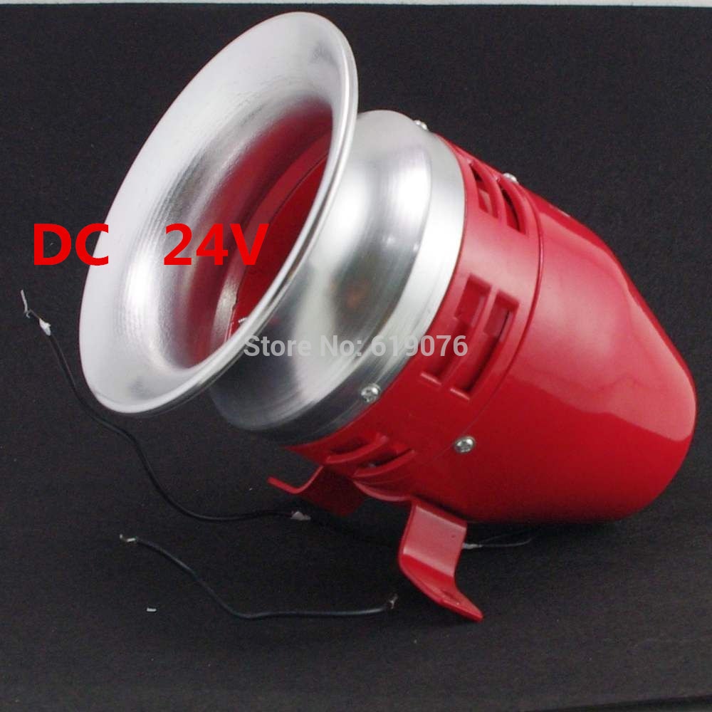 DC 24V Mini Motor Driven Air Raid Siren Horn For Car Truck Alarm MS-390