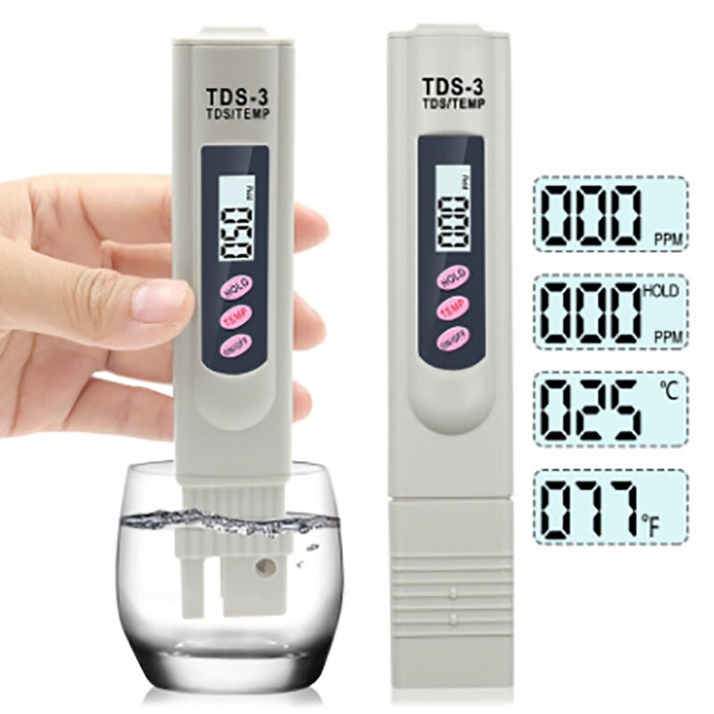 Draagbare Pen Draagbare Digitale Watermeter Filter Meten Waterkwaliteit Zuiverheid Tester Lcd Digitale Tds Water Tester Pen