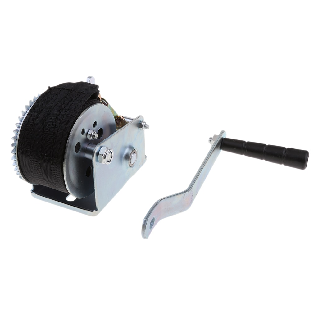 600LBS Boats Trailer Hand Winch Gear Synthetic System With 6m Nylon Strap