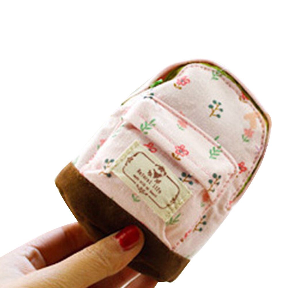 Vrouwen Meisjes Portemonnee Mini Rugzak Vorm Rits Sleutel Portemonnee Voor Vrouwen Meisjes Kleine Mini Portemonnee: Roze