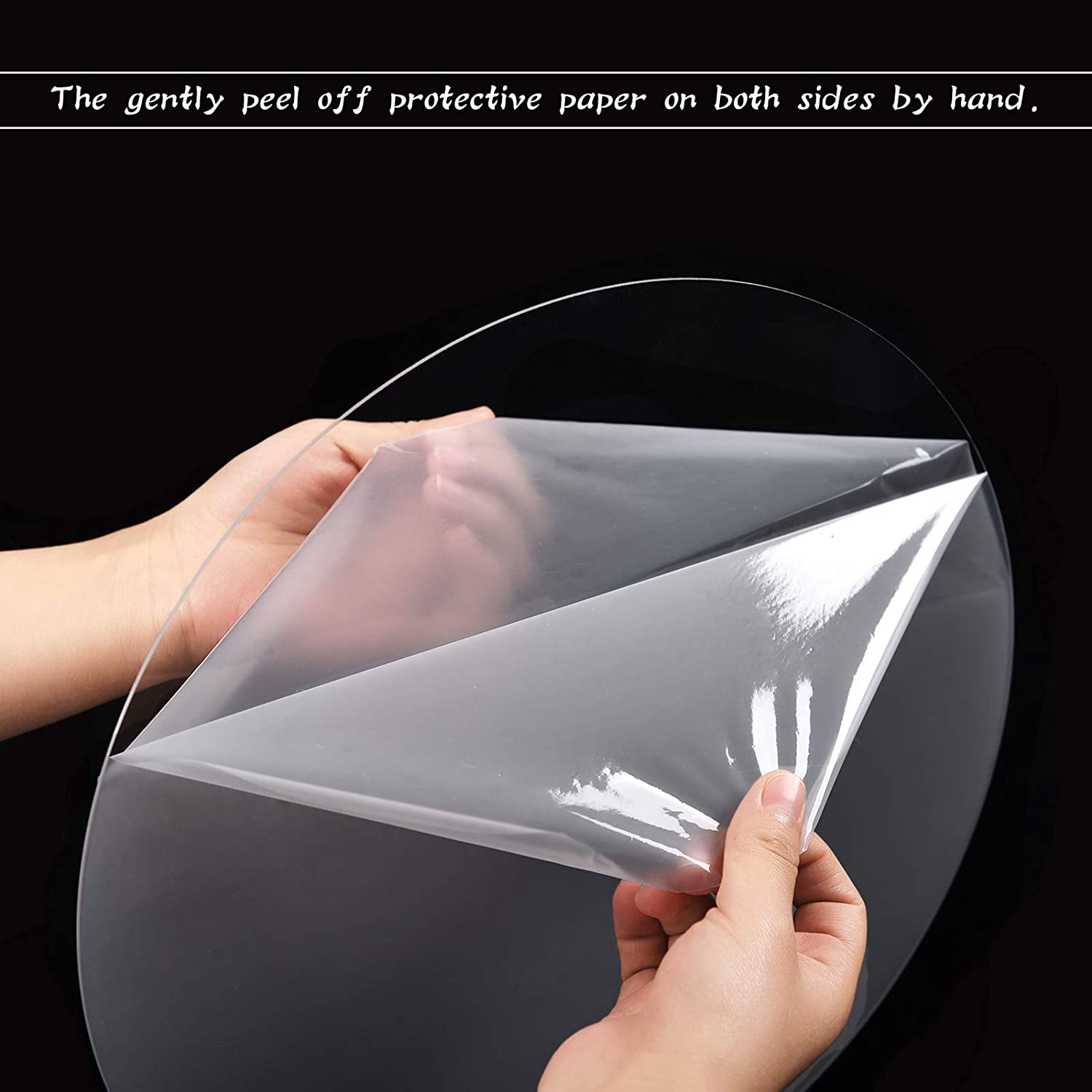 5/10/15/20/25cm Round Acrylic Cake Disks DIY Art Blank Board Cake Tool Tray Stand Cake Topper Decoration Tool Baking Accessories