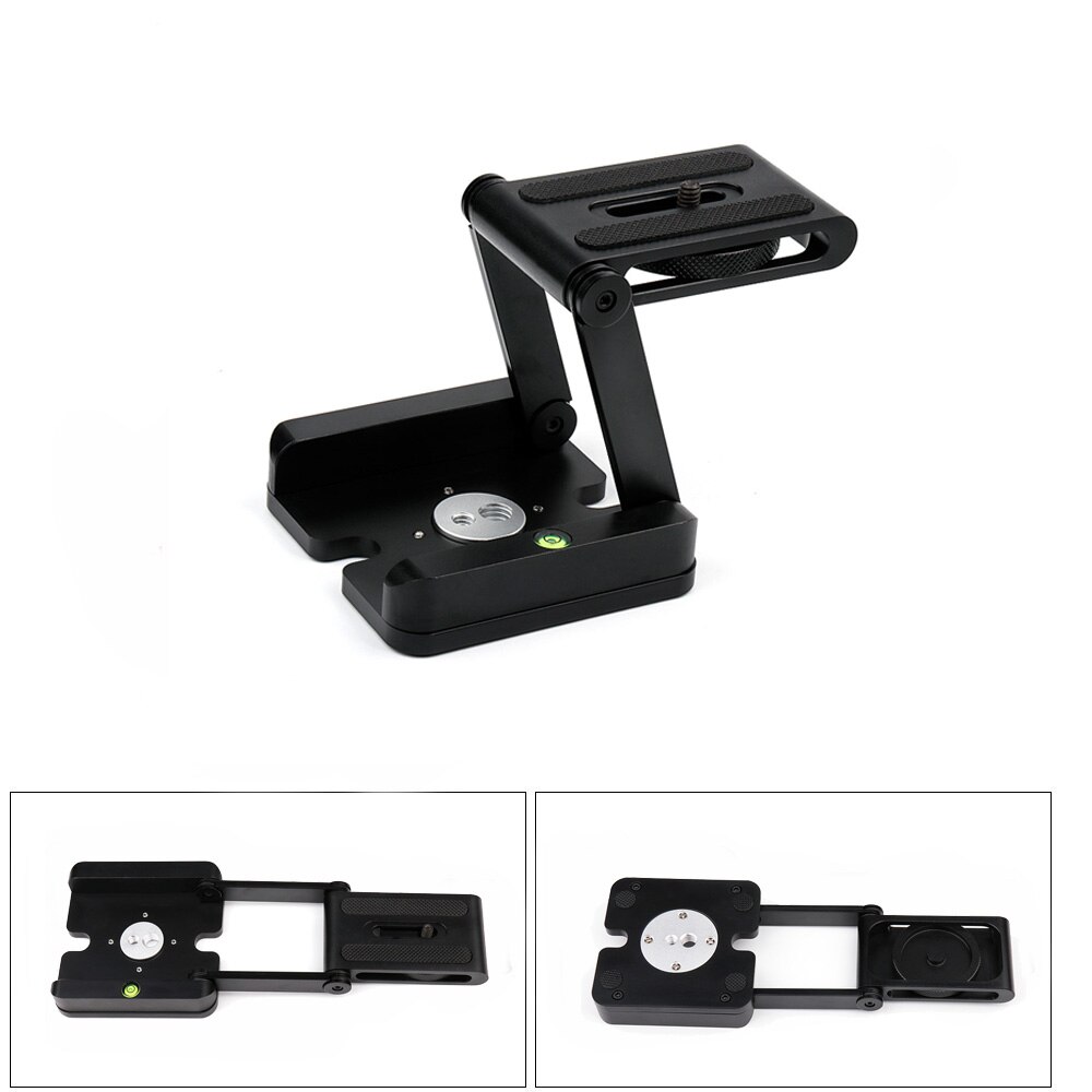Z Flex Tilt Head DSLR soporte plegable de aleación de aluminio soporte de cámara Placa de trípode de liberación rápida y nivel para Canon: only tripod head