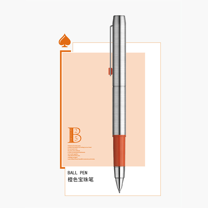 MAJOHN B25 Ball Point Pen/Fountain Pens, Metal Rod Smooth Fine Writing Lines Compact Portable Calligraphy Study School Supplies: WHITE