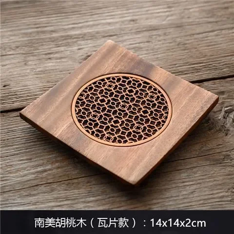 Traditionelle Walnuss Tee Tablett Teekanne Tee tasse Massivholz Tablett matt Büro Kaffeetasse Tabletts Heimat Tee Zeremonie Zubehör: Licht Gelb