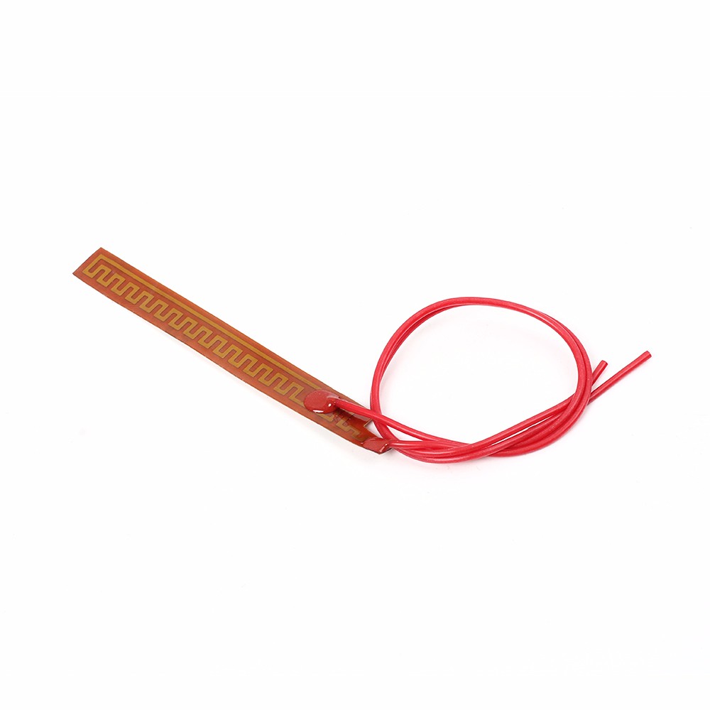 10mm x 93mm 12V 12W Pi Polyimid Electrotherma Heizung Film Platte Erhitzt Heizung Membran Band Platte schnelle Vorwärmen