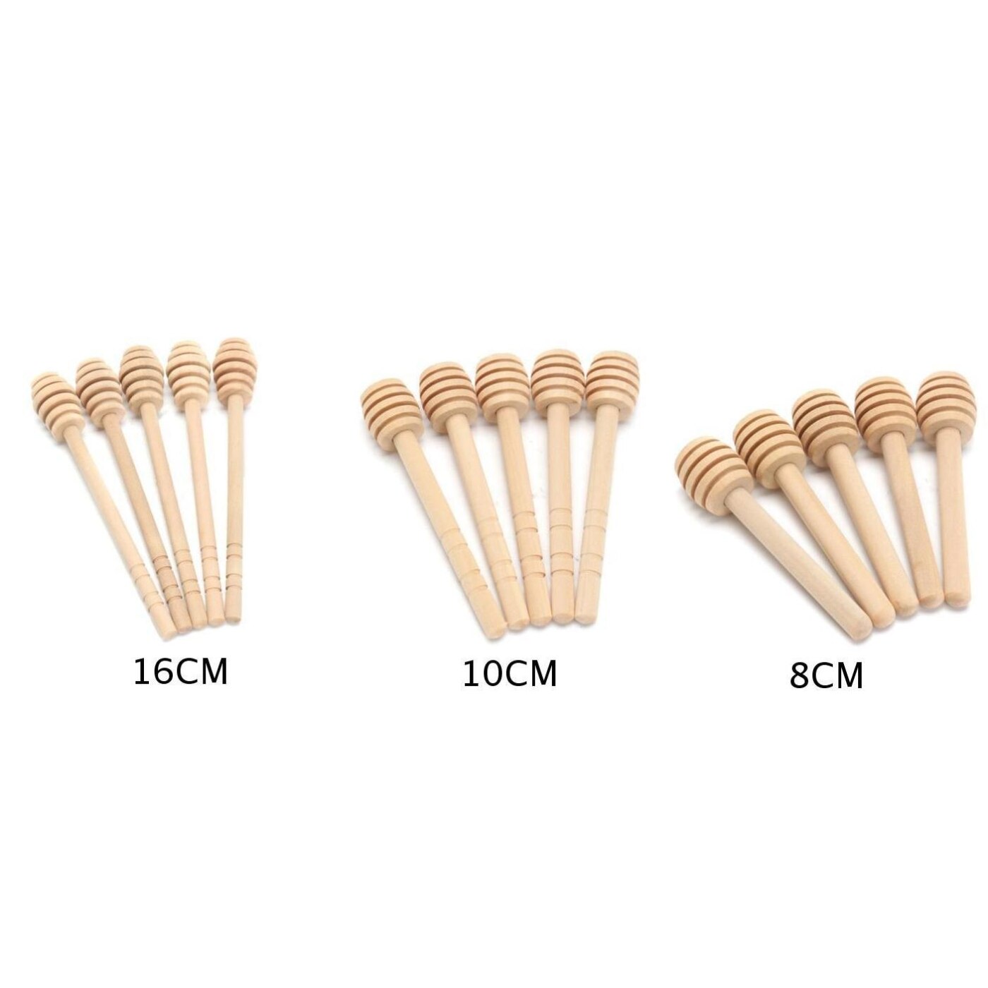 Tige d'agitation en bois miel Dipper bâton Dip Drizzler distributeur barre d'éclaboussure tige d'agitation à la main