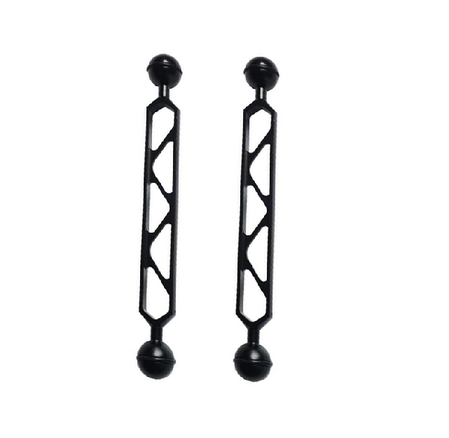 Dual Joint Ball Extend Aluminum Arm Extension Diving Underwater Photography 6inch 8inch Arm Extension