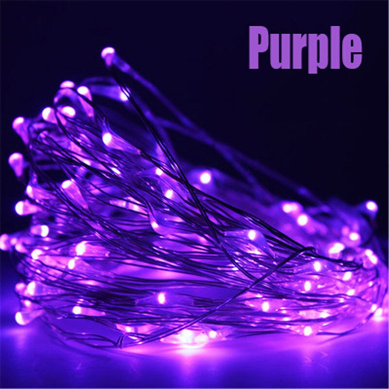 LED garland copper wire LED string light fairy light indoor birthday party wedding valentine decoration новыйгод