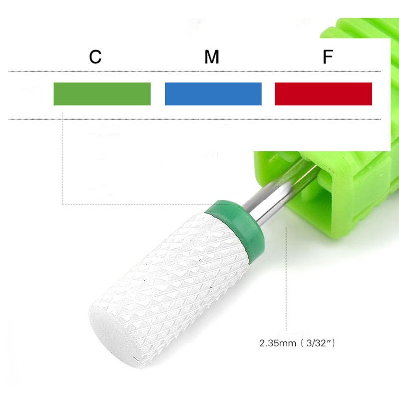 White 1 Pc Silicon Carbide Nail Drill Bits Flexible Polisher Manicure Machine Nail Accessories Electric Nail File Pedicure Tool