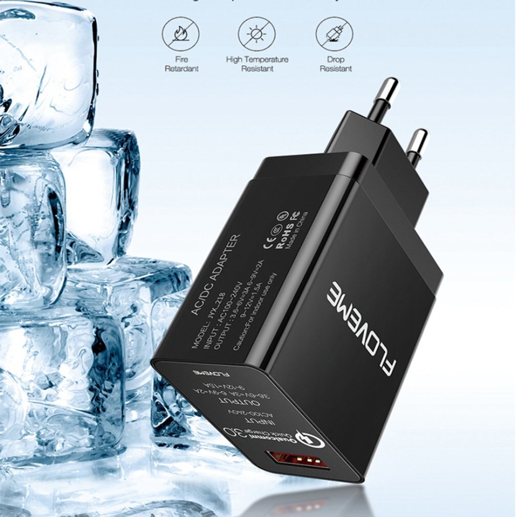 Smart USB Charger QC3.0 Quick Charger Portable Travel Wall Charger Adapter Universal Charging for Mobile Phone