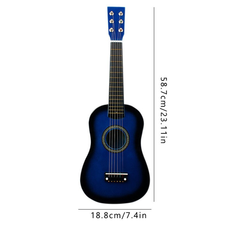 23Inch Basswood Ukulele Lichtgewicht Uitstekende Kleurrijke Gitaar Snaarinstrumenten Voor Beginner: BL