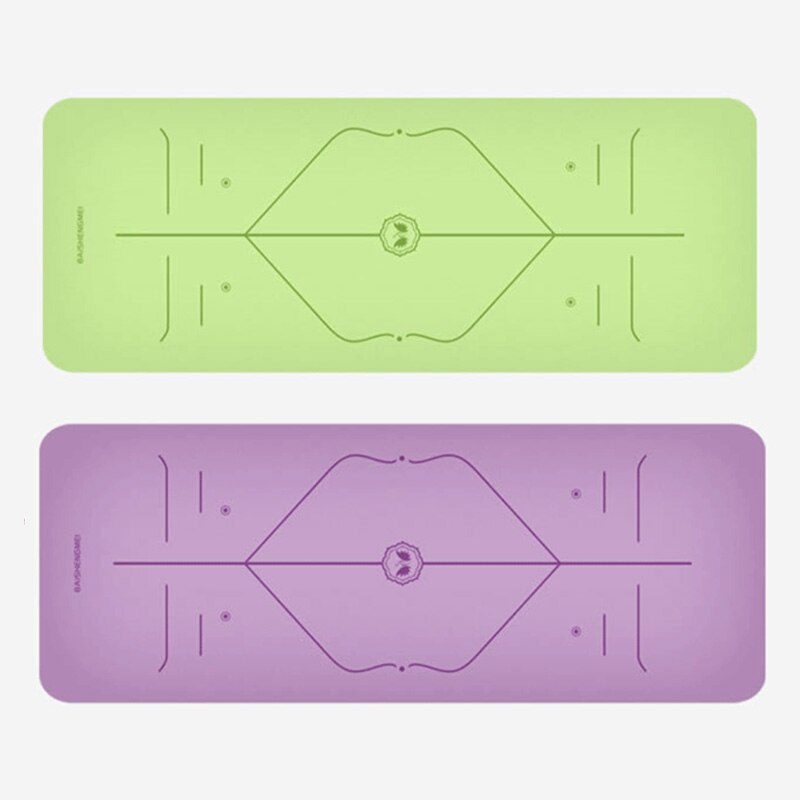 Non-Slip Yoga Mat 5mm - Tasteless Pilates Gym Exercise Fitness Mat for Beginners
