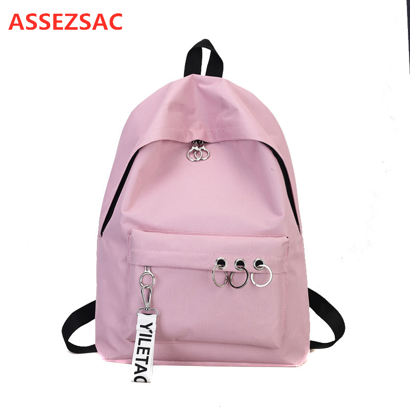 ASSEZSAC nouvelles femmes toile sacs à dos étanche école voyage sacs pour adolescents filles sacs à dos d'ordinateur portable Patchwork sac à dos