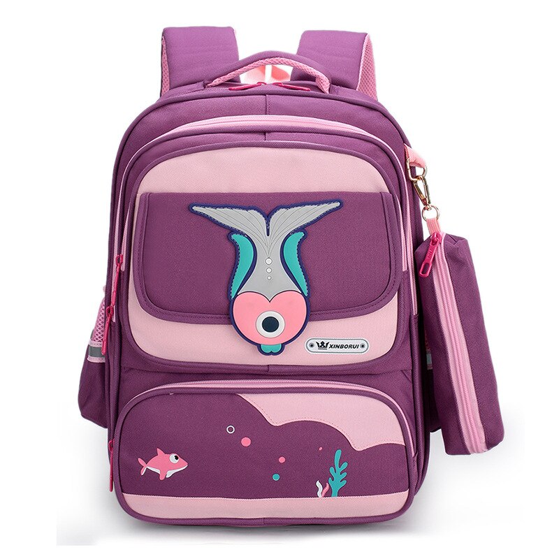 Children School Bags Girls Boys kids Backpack Primary School Backpacks kids Orthopedic backpack schoolbags Mochila Infantil: dark pink