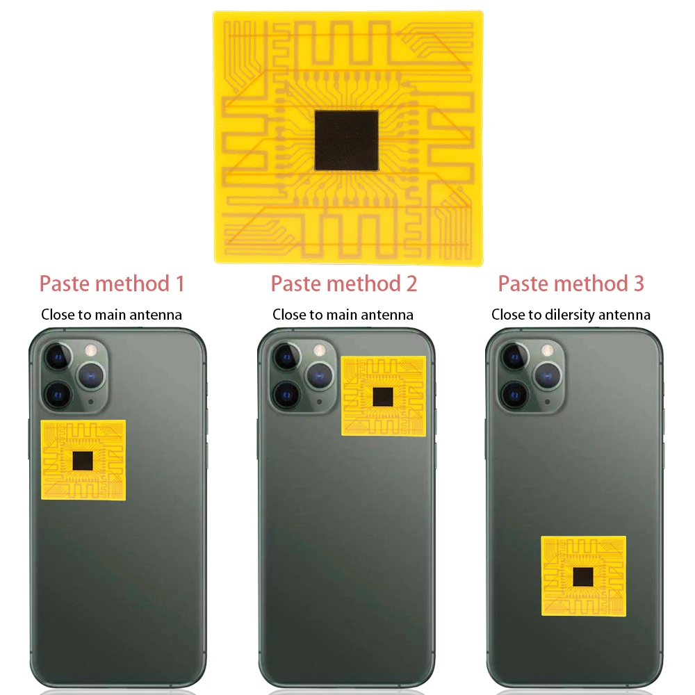10/1 pçs impulsionadores de sinal de antena de telefone móvel universal ferramentas de acampamento portátil amplificador de sinal de smartphone adesivos de aprimoramento