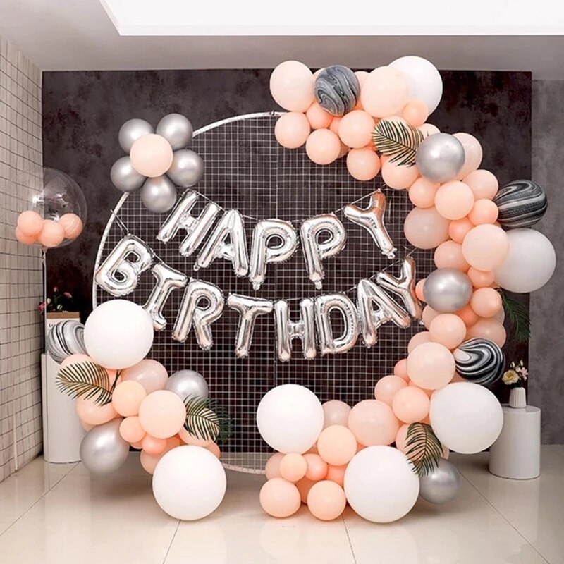 Arche à ballons ronde, support en arc circulaire pour mariage, décoration de fête d&#39;anniversaire, fournitures de réception pour bébé, toile de fond