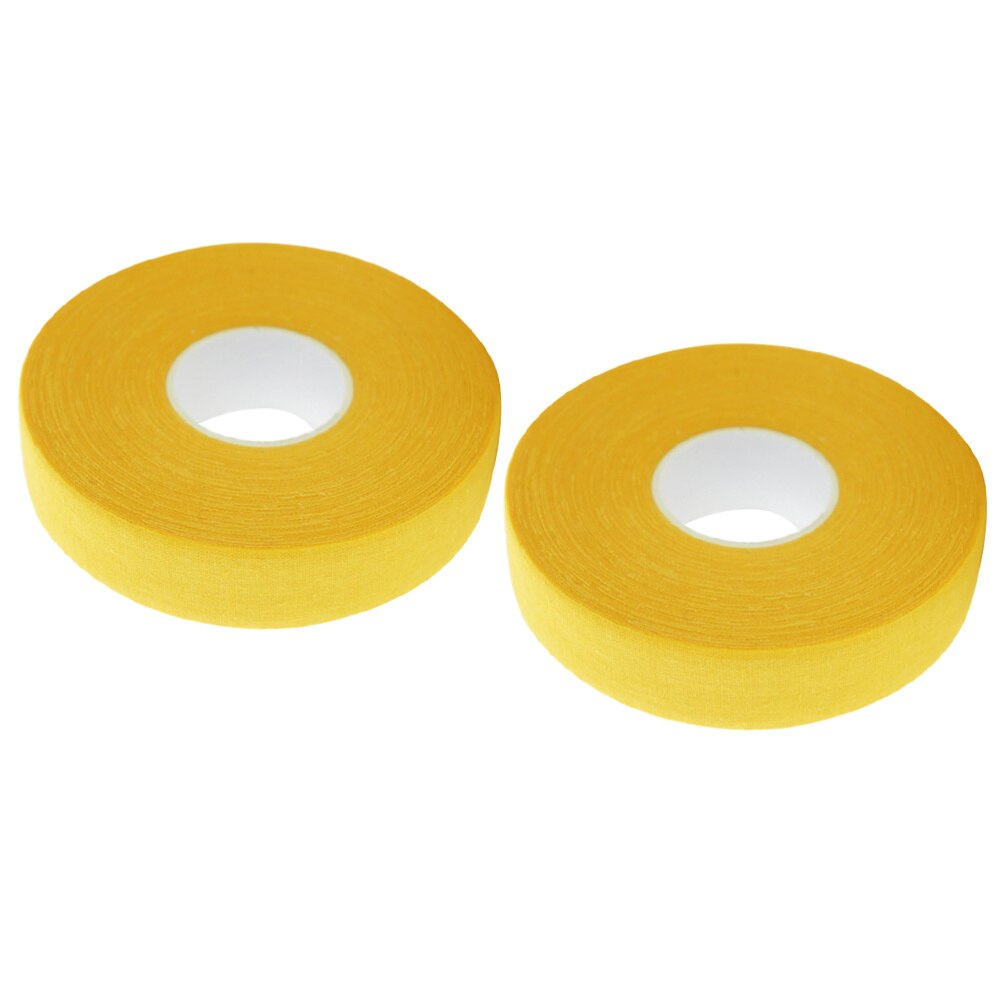 2 Pcs Hockey Stick Tape - 20M Length - Anti-Slip Sport Waterproof Cotton Tape: Yellow