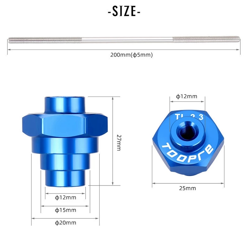 TOOPRE Wheel Truing Stand Adapter Tool Hub Rim Tuner 20mm 15mm 12mm QR Thru Axle Adaptor 100x15 100x12 142x12 Quick Release part