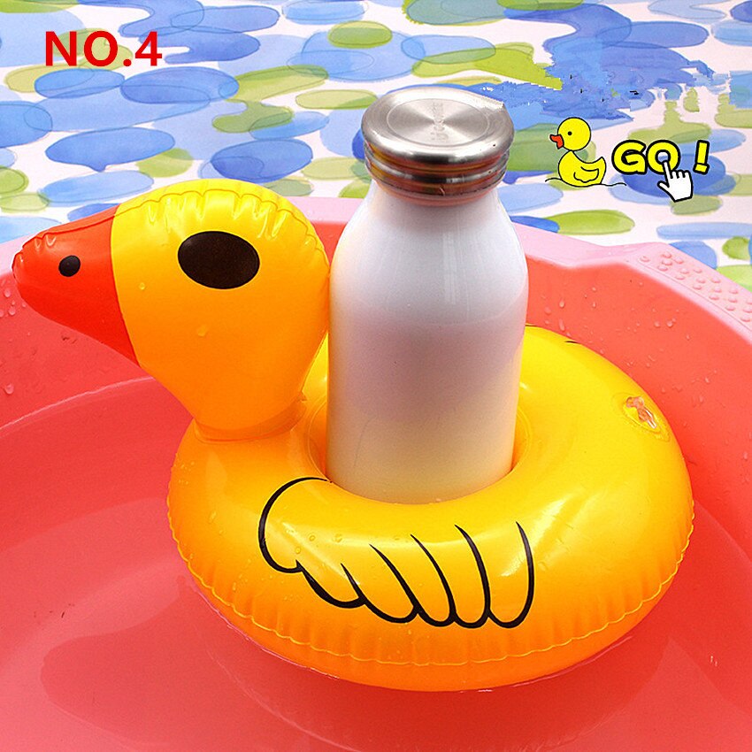 2 STUKS Rode Flamingo Float Opblaasbare BathtubToy Zwembad Party Speelgoed Bekerhouder