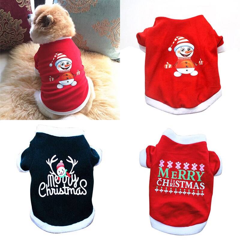 Roupas para cães de natal para cães pequenos animais de estimação trajes de natal inverno quente casaco roupas roupas para cães de estimação chihuahua yorkie