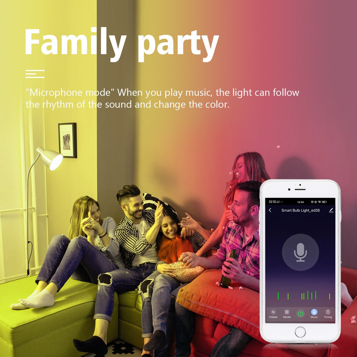 Bombilla LED inteligente Tuya Smart Life/Homekit, E14, GU10, E27, RGBW, funciona con Siri, Alexa y Google Home