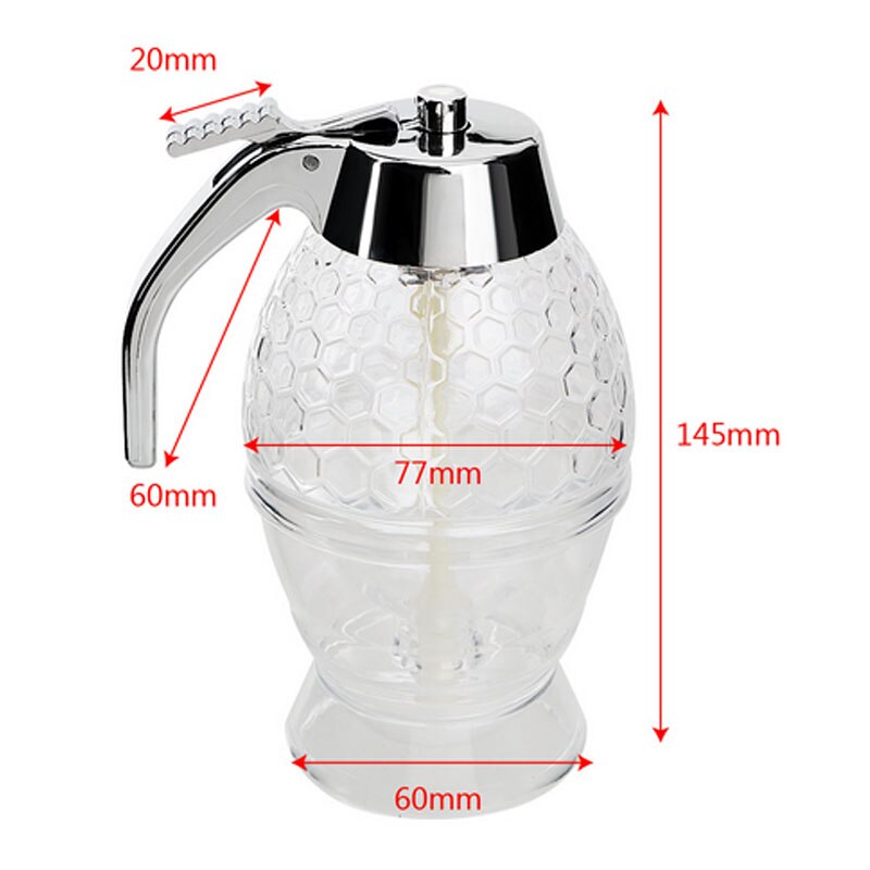 Distributeur de miel, bouteille à presser, récipient de sirop, distributeur de gouttes d'abeille, bouilloire support de Pot de rangement, tasse de jus, outils de cuisine