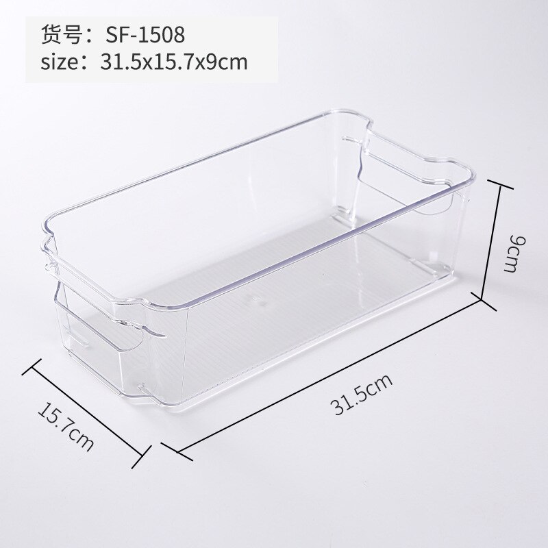 Användbar förvaring insamlingslåda korg kök kylskåp frukt arrangör ställ verktygslåda samla container cocina: E