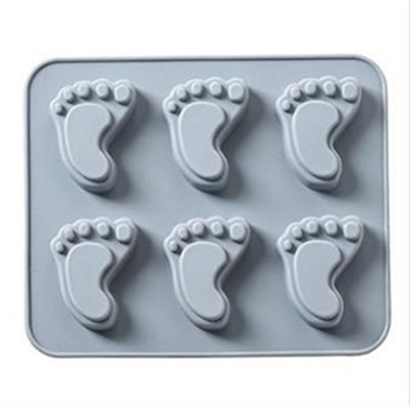 Kitchen Dining Tools Cake Mold 13x15cm DIY Silicone Cake Decorating Moulds Candy Cookies Chocolate Baking Mold Tray: Gray