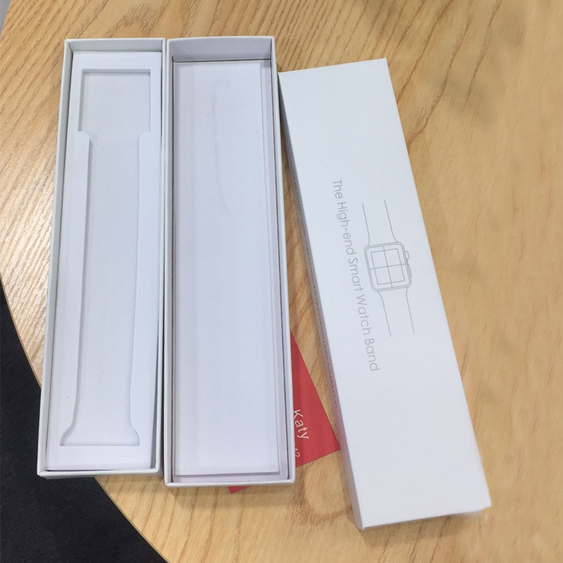 Papier Verpakking Prachtige Originele Eenvoudige Stijl Voor Apple Horloge Band 38mm 42mm 44mm 40mm band geschenkdozen Retail