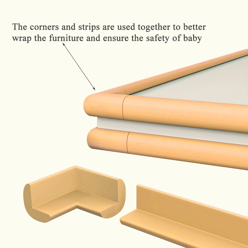 Baby Safety Corner Protector Home Edge Table Furniture Corner Baby Proof Protection Cover for Kids Child Safety Anticollision