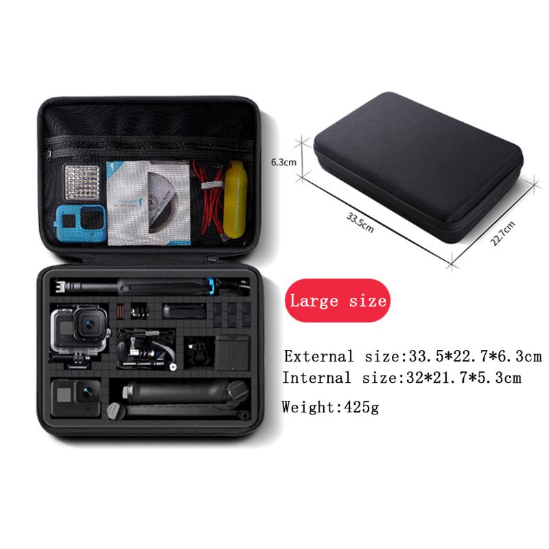 Valise de transport rigide pour GO-PRO 360 R, sac de rangement Portable pour caméra d&#39;action, directe