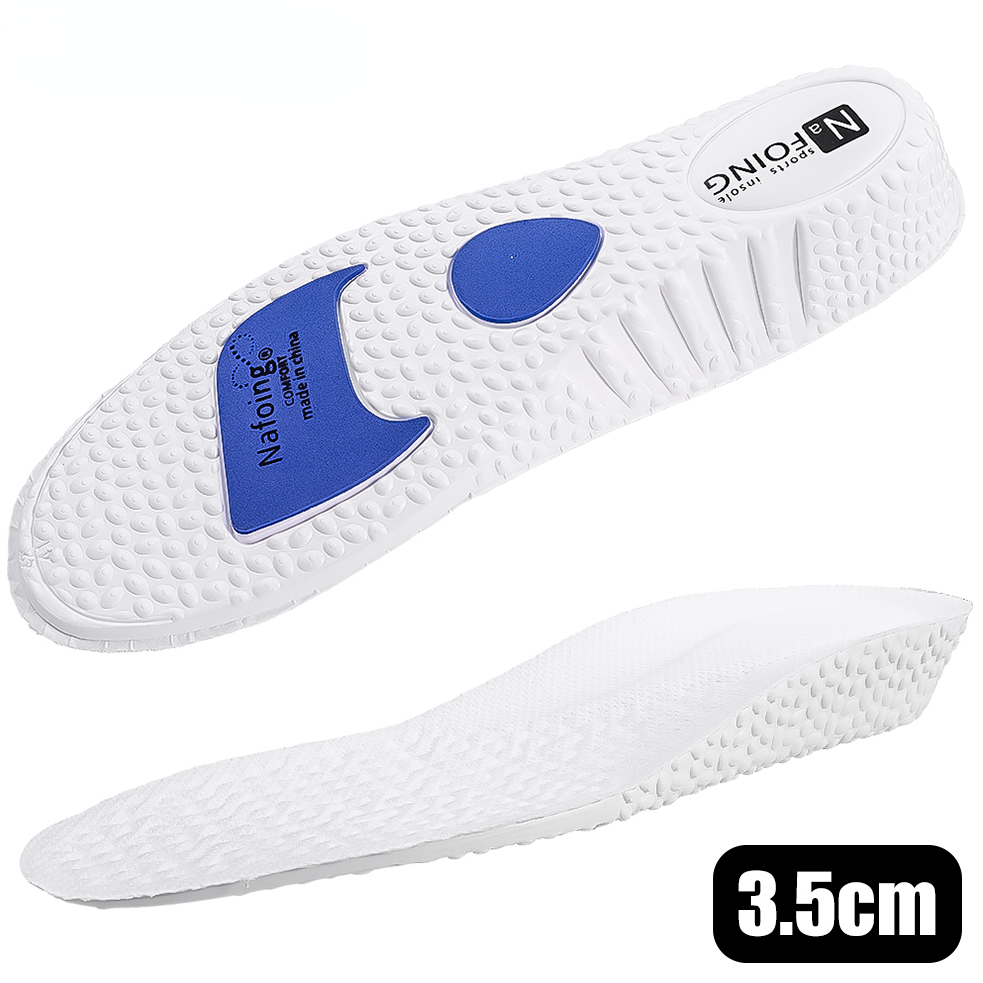 1 paar EVA Sport Dämpfung Schuhe Einlegesohle für Füße Höer ErhöHenne Einlegesohlen Männer Frauen Bogen Unterstützung Orthopädische Schuh Pads: Blau / 4.5