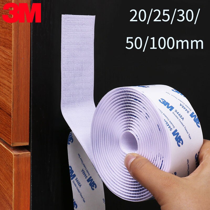 20/25/30/50/100mm 3M Velcro for Carpet Hook Loop Fastener Self Adhesive Tape Sewing Cloth Strap Roll Strong Sheet Auto Sticker