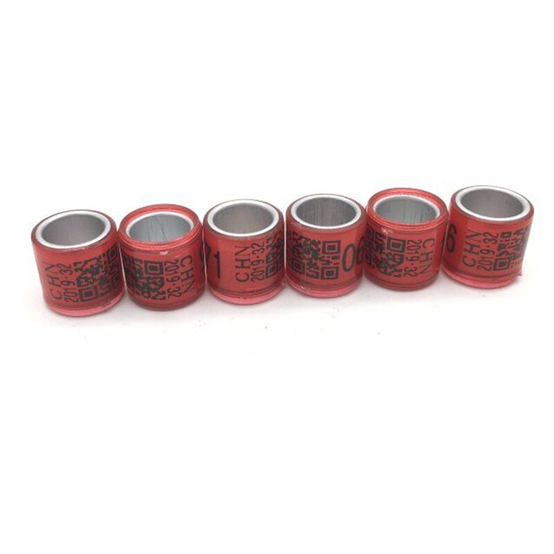 pigeon training supplies aluminium rings for pigeons leg rings identify dove bands 8mm CHN: Red