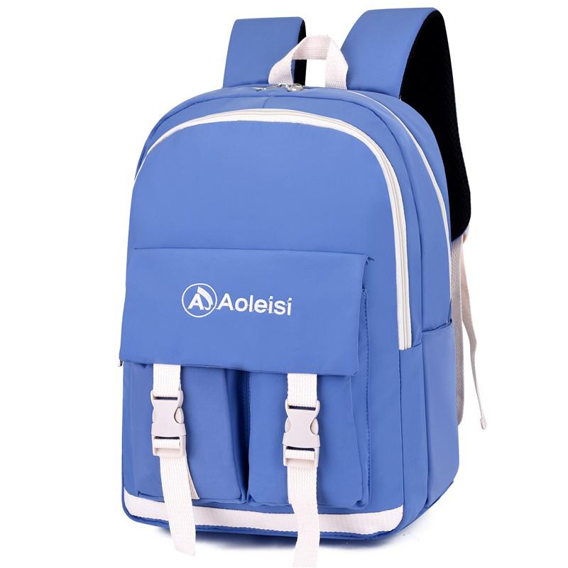 Kawaii Japanese Women Bag Large Capacity Backpack Nylon Waterproof Anti-theft School Bags: Blue