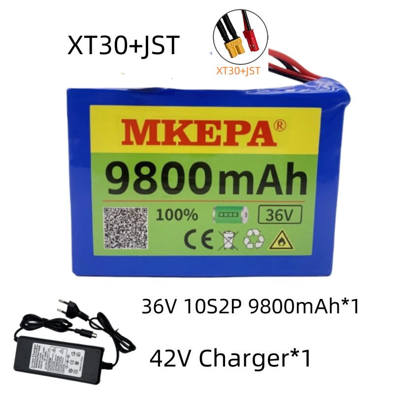 10S2P 36V 9800mAh 36v Electric Scooter Battery Lithium Electric Scooter 500W Electric Scooter Battery 36v 10s2p Battery: Champagne