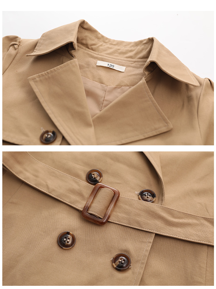 Gabardina Lisa para niñas, abrigos rompevientos de a la , prendas de vestir largas para adolescentes, tops 16y WS992, novedad de primavera y otoño de