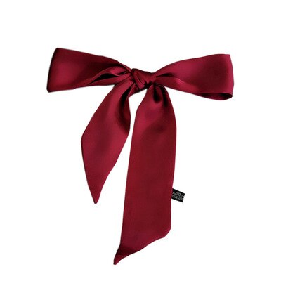 Petit foulard en soie de couleur unie pour femmes, 90x5cm, ruban de poignet tout assorti pour sac à main enveloppé