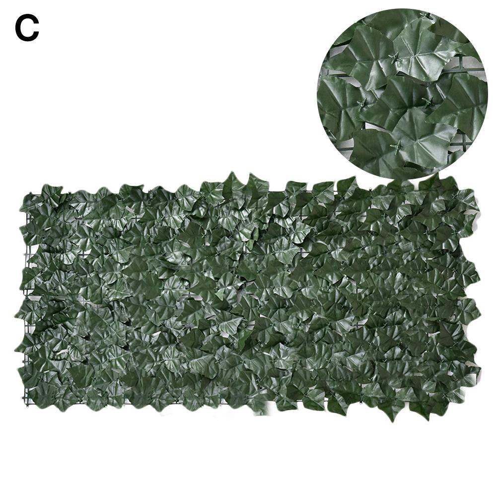 Cerca Artificial de ratán para plantas, cerca de privacidad, decoración para exteriores, protección UV, 50x100cm: C