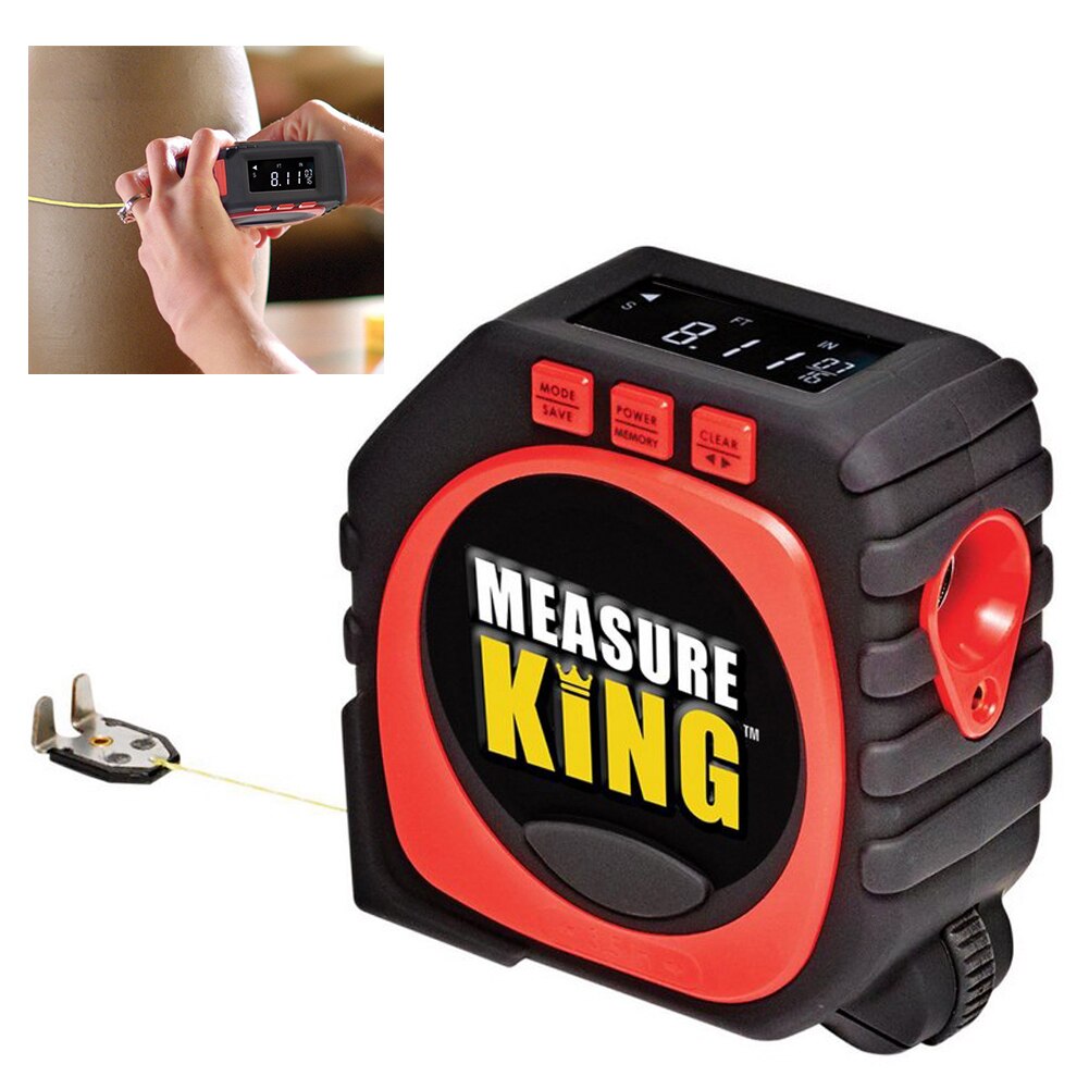 3 in 1 Electrical Precise Digital Display String Sonic Measure Tape Ruler Measurement Tool