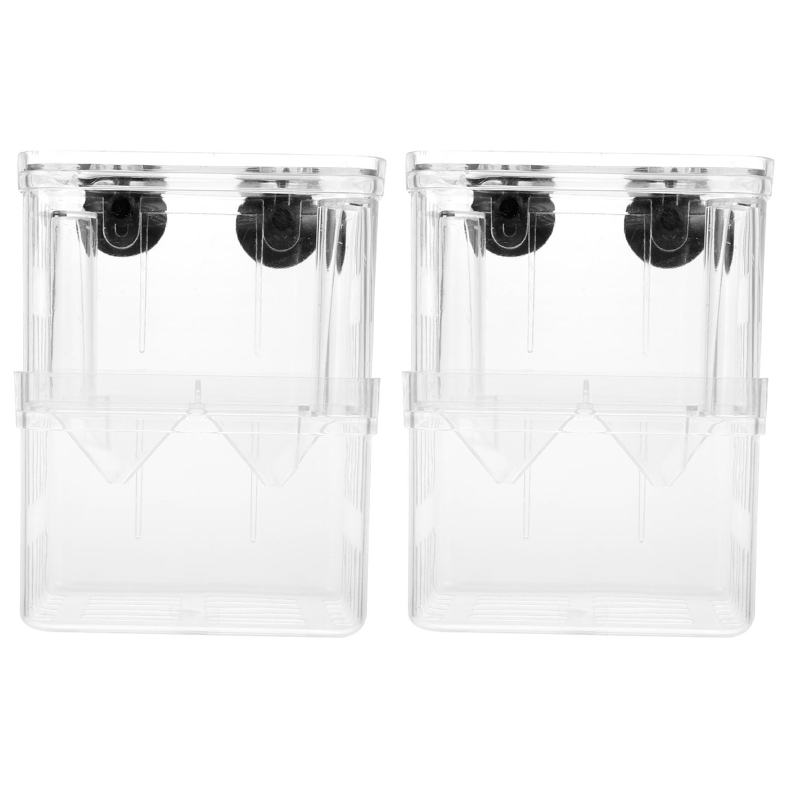 2Pcs Fish Breeding Box Aquarium Fish Breeder Fish Tank Breeding Case Container: Default Title