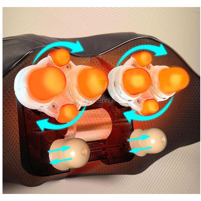 Massage shawl, beat, heat, knead, knead and massage household massage back, shoulder, neck, waist and leg multi-function vehicl