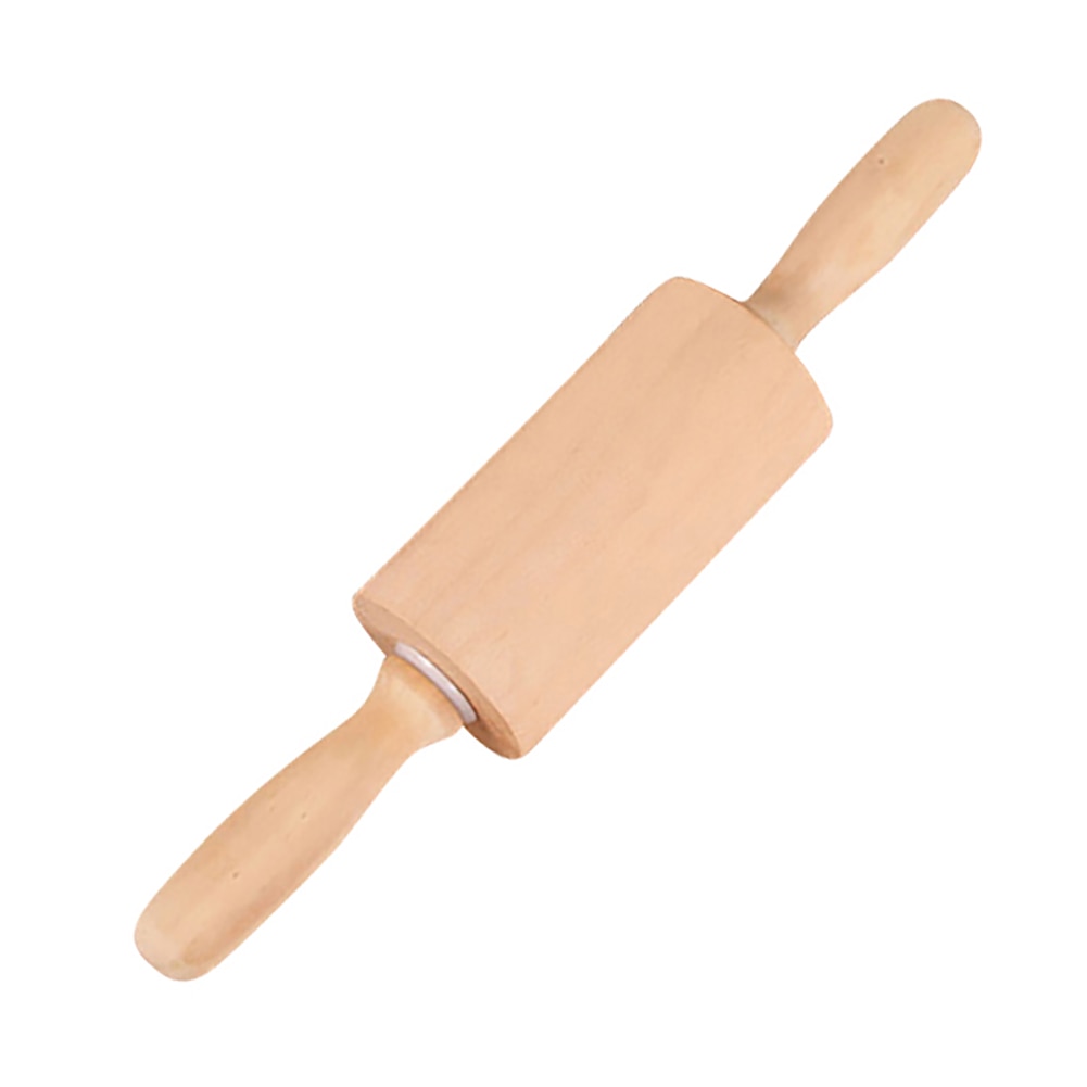 Holz Nicht-Stick Rollen Teig Pastry Pizza Werkzeuge Pasta Cracker Breite Nudeln Backen Backen Rösten Rolling Pin Kleine Gadget: Small
