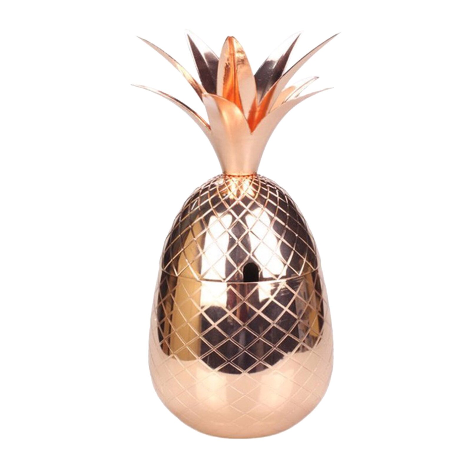Gobelet en cuivre ananas avec paille en cuivre, fait à la main, sécurité alimentaire, cuivre pur