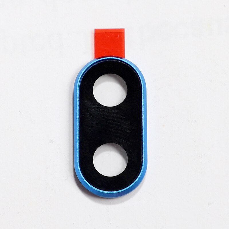P20Lite Für Huawei P20 Lite / Nova 3E Kamera Objektiv Glas Mit Metall Rahmen Halfter Reparatur Hinten Gehäbenutzen Abdeckung Ersatz teile: Blau