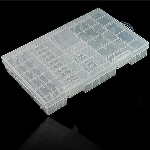 HFES Brand Multi-function AAA AA C D 9V Battery Holder Hard Plastic Case Storage Box Racks